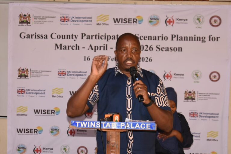 Photo: Acting Director Edward Muriuki of the Kenya Meteorological Department