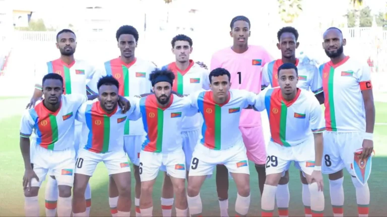 Eritrea Make History: Dominant Aggregate Win Sends Them to AFCON 2027 Next Round. Eriteria-National-Team-Pose-for-a-Photo