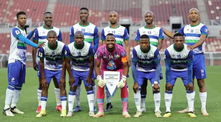 Lesotho Stage Stunning Comeback to Beat Seychelles and Advance in AFCON 2027 Qualifiers. Lesotho-National-Team-Pose-for-a-photo-before-the-match.