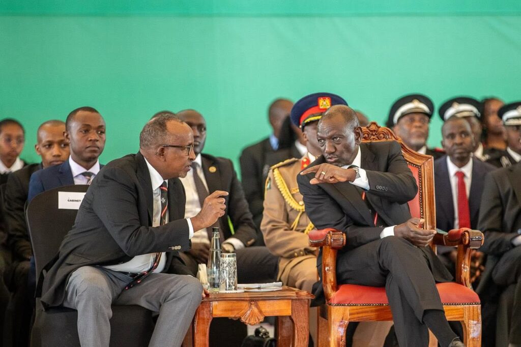 **Photo Caption:** Cabinet Secretary for Health Hon. Aden Duale with President William Samoei Ruto during the 95th St. John Ambulance Annual Parade and Inspection Ceremony at State House, Nairobi, where leaders celebrated the organisation’s contribution to emergency response, humanitarian service and community healthcare in Kenya. (Photo: Handout)