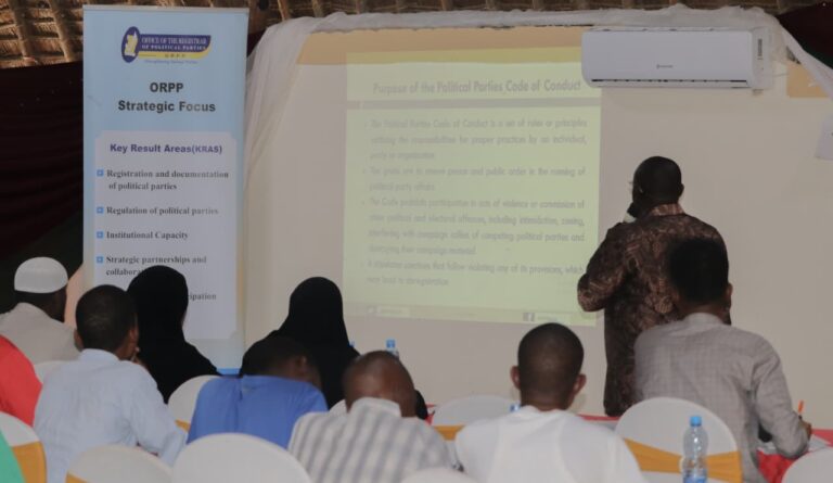 GARISSA POLITICAL STAKEHOLDERS BUILD MOMENTUM FOR 2027 ELECTIONS AS ORPP LEADS FIVE-DAY ELECTORAL PREPAREDNESS FORUM.