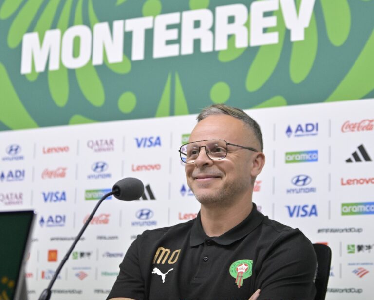 FIFA World Cup 2026 - Morocco head coach Mohamed Ouahbi addresses the media during a press conference after the Atlas Lions’ dramatic victory over the Netherlands, which secured their place in the Round of 16. Photo: Handout