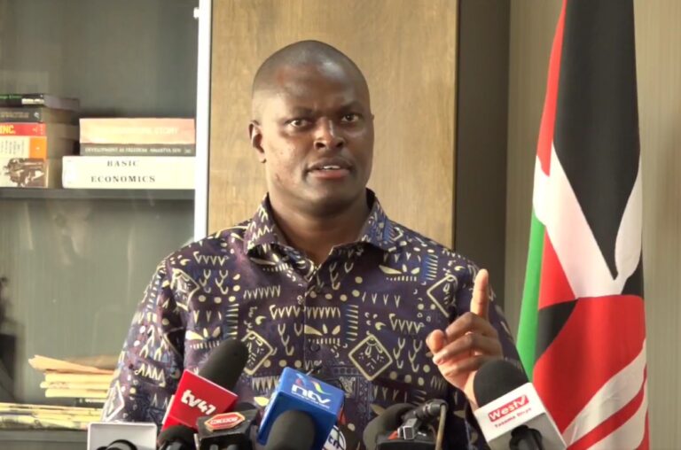 Kiharu MP Ndindi Nyoro addresses journalists in Nairobi, where he called for patience as he considers his political direction ahead of the 2027 General Election, saying he will announce his position within the next three to four weeks. ASAL POST