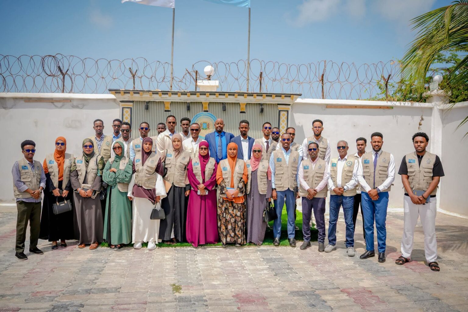 **Somalia’s disaster management officials pose for a group photo before travelling to China for training on flood prevention, preparedness, and response as part of efforts to strengthen national disaster management capacity. Photo: SoDMA. Photo (Handout)