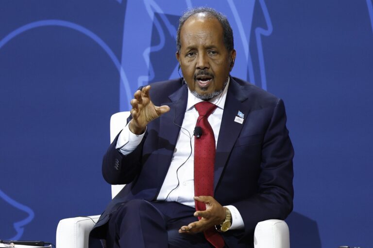 President Hassan Sheikh Mohamud of Somalia in a past event. File
